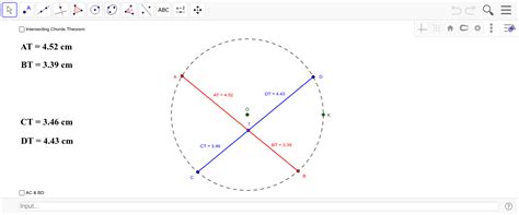 Intersecting Chords Theorem Proof GeoGebra