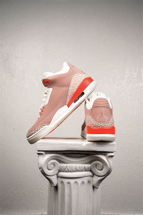 Sneakers Release – Jordan 3 Retro “Rust Pink” Rust Pink/ Bright Crimson/ Sail Women’s-Exclusive ...