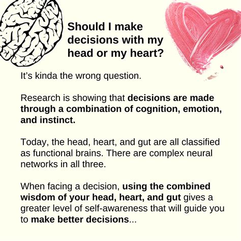 Head Heart And Gut Decision Making