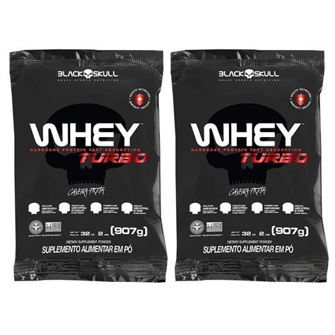 Kit 2x Whey Turbo Refil 907g Cada Blackskull Shopee Brasil