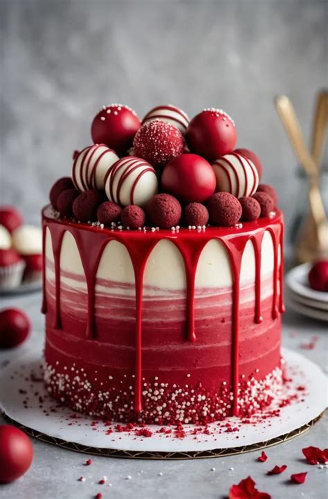 30 Red Velvet Romance Cake Decoration Ideas For Romantic Occasions