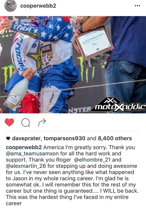 Cooper Webb's instagram - Moto-Related - Motocross Forums / Message Boards - Vital MX