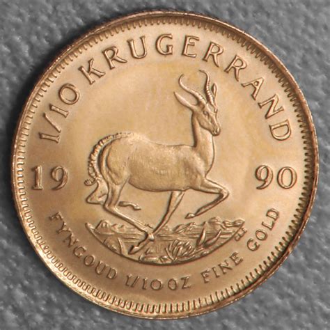 Goldmünze 1 10oz Krügerrand 1990 Südafrika kaufen