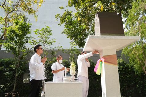 Spirit House Installation Ceremony Royal Garuda Enshrinement At Siam