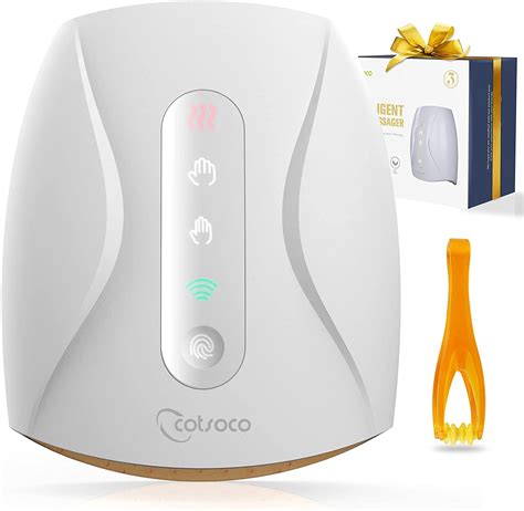 Cotsoco Electric Hand Massager Cordless And Rechargeable Air Pressure Heat For Arthritis Finger