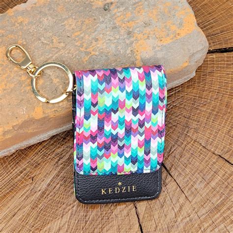 Kedzie Id Holder Keychain Multi Color Shop Iowa