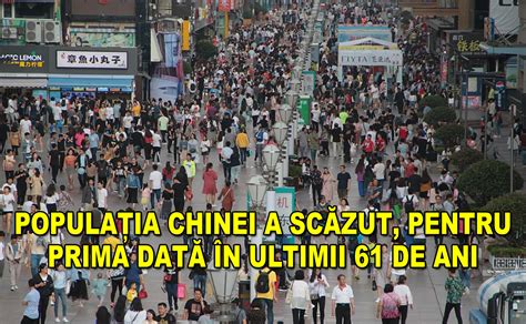 Popula Ia Chinei A Sc Zut Pentru Prima Dat N Ultimii De Ani Dan