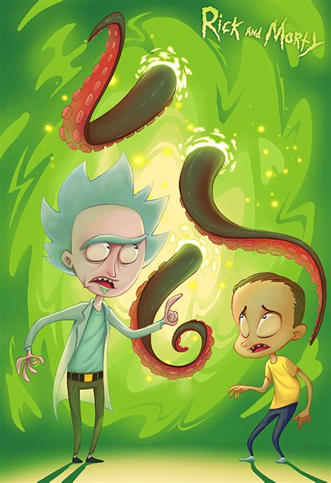 Rick and Morty fan art on Behance