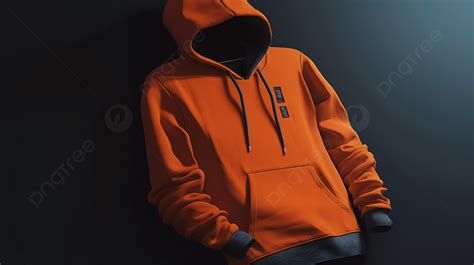 An Orange Hoodie Next To A Black Background, Hoodie Picture Background ...