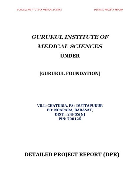 Dpr Of School Of Nursing Under Gims Pdf Nursing Pharmacy