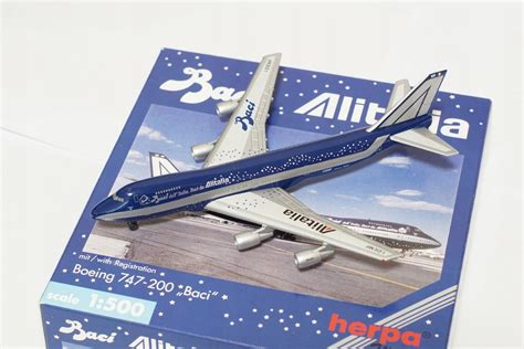 HERPA Alitalia Boeing 747 200 Baci Skala 1 500 13127619481