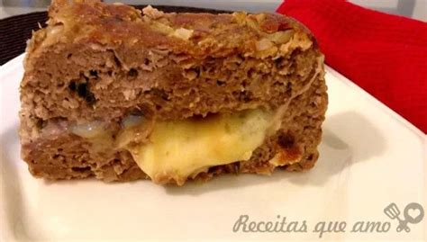 Bolo De Carne Recheado Provolone Receitas Que Amo Good Meatloaf