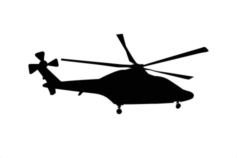 Helicopter Icon Helicopter Vector Illustration In Black Vector Graphic