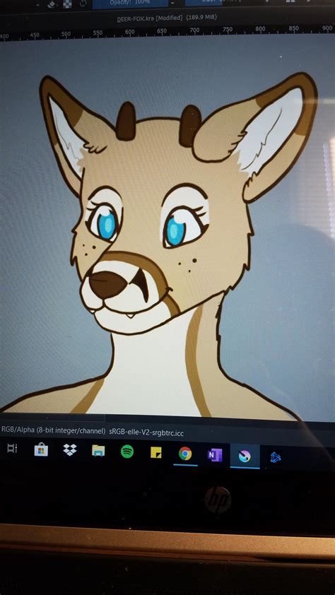 Working On My New Oc She Needs A Name Any Suggestions She S A Deer Fox Hybrid R Furry