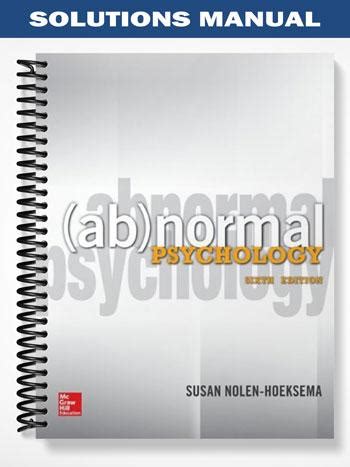 Solutions Manual For Abnormal Psychology Th Edition By Nolen Hoeksema