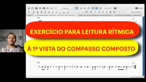 310 Exercício para desenvolver a leitura rítmica à 1ª vista no