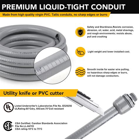 Snapklik Elecoman Inch Ft Liquid Tight Conduit And Connector