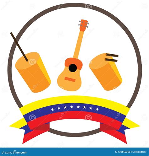 Furruco, Cuatro and Tambora Venezuelan Gaitas Musical Instruments with ...