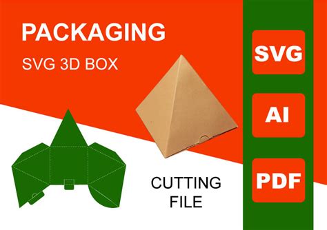 Pyramid Box Template Graphic By Everytaste Creative Fabrica