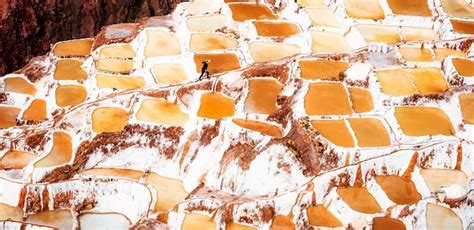 Premium Photo Salinas De Maras Near Cusco Salt Extraction In Peru