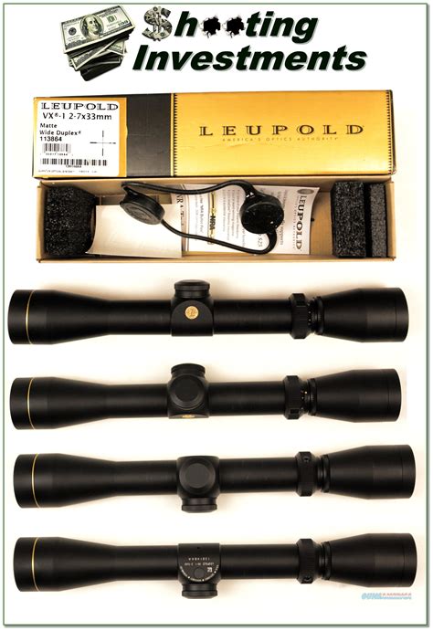 Leupold Vx 2 7 X 33mm Rifle Scope M For Sale At