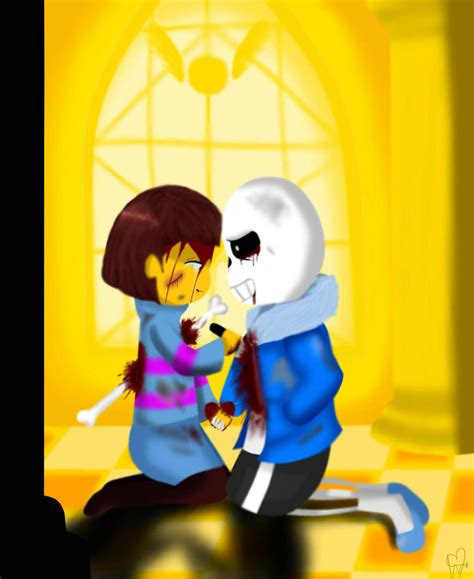 Undertale Sans And Frisk Genocide Run By Cristalheartlove On Deviantart