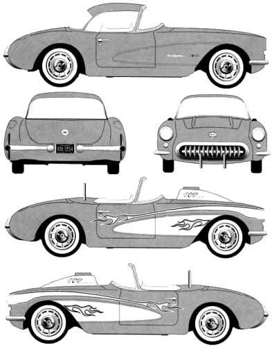 Chevrolet Corvette C5 Z06 Blueprints