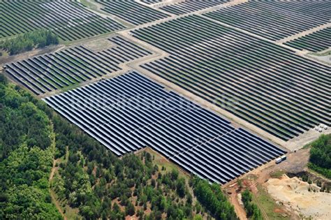 Lauta Aus Der Vogelperspektive Solarpark Lauta In Sachsen