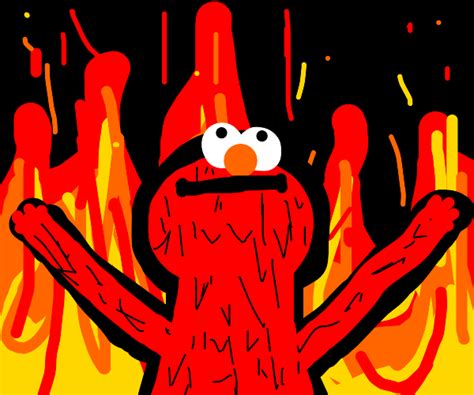 Elmo On Fire Meme Drawception