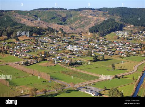 Aerial view of Kaitangata, Otago, New Zealand Stock Photo - Alamy