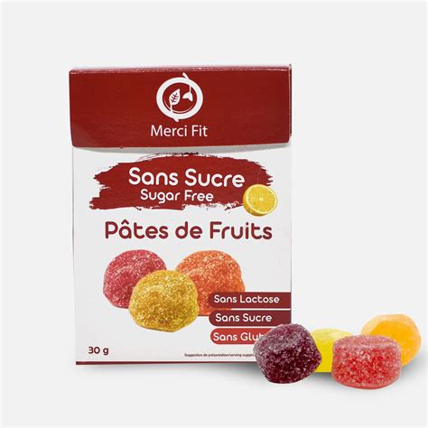 Bonbon Pâte de fruits Sans sucre Merci Fit Tunisie