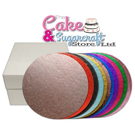 Culpitt Cake Box and Coloured Cake Board - Single Round Board and Box ...