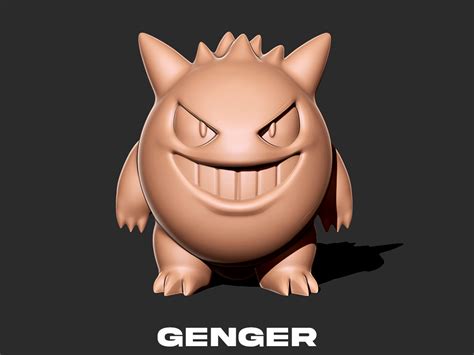 Stl File Gengar Pokemon 3d Print 🐉 Obj・3d Printer Design To Download・cults