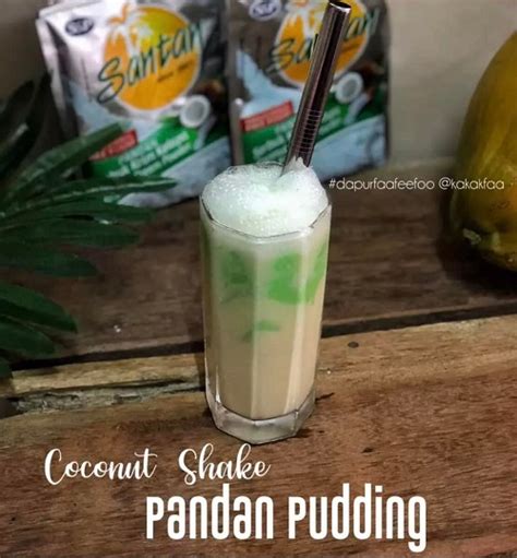 Resepi Minuman Coconut Shake Pandan Pudding Resepi Bonda