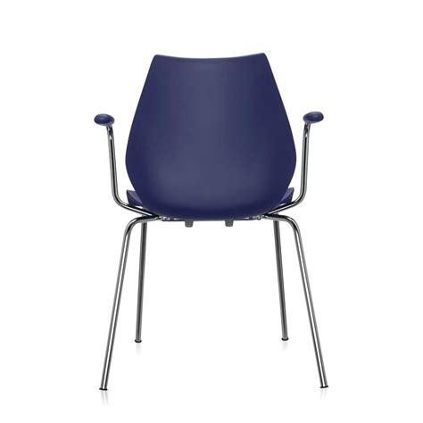 Kartell Set De Chaises Avec Accoudoirs Maui Bleu Marine