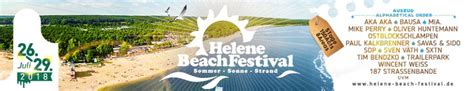 Festivals Helene Beach Festival Der Festivalplaner