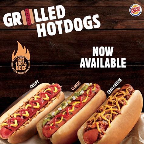 Burger King Is Now Serving Grilled Hot Dogs Website