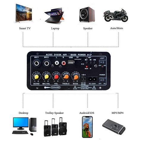 Jual Woopker Papan Amplifier Audio Bluetooth W Modul Mikro