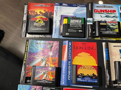 X Sega Megadrive Games Bundle Sonic Ecco Lion King Jurassic Park