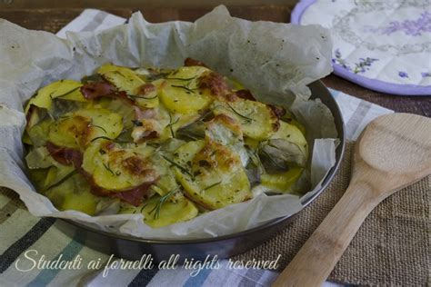 Patate Con Carciofi Prosciutto E Mozzarella Al Forno Ricetta