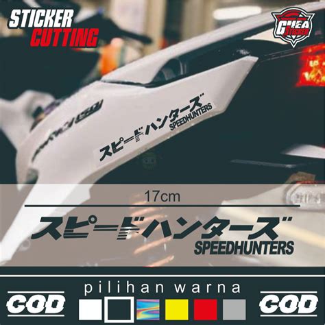 Jual Stiker Kanji Jepang Aksesoris Variasi Motor Racing Viral Keren