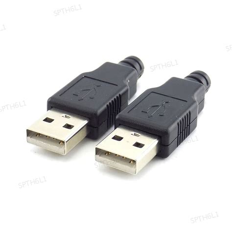 ปลั๊กเชื่อมต่อ Usb 5v 15a 2a Type A ตัวผู้ 4 Pin 10 ชิ้น พร้อมฝาครอบ