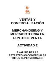 Actividad An Lisis De Las Estrategias Comerciales De Un Supermercado