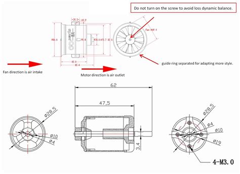 Buy Dobofo Edf Mm S Kv Blades V Electric Ducted Fan