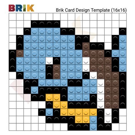 Squirtle Pixel Art Templates