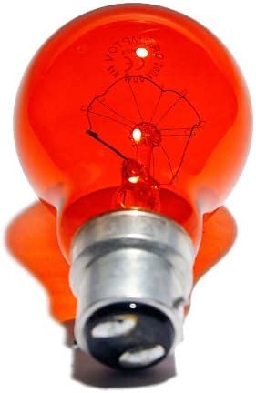 4 X FIREGLOW 60W Clear GLS Classic BC B22 Light Bulbs Bayonet Cap Red