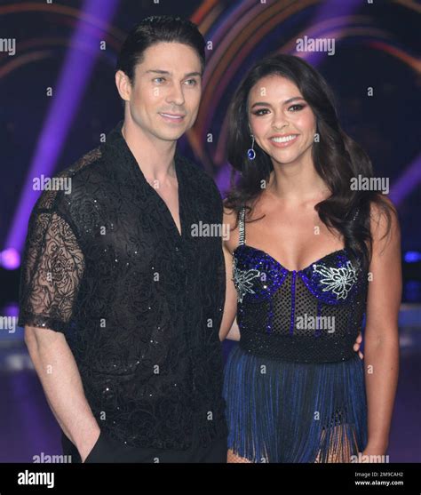 London Uk Joey Essex And Vanessa Bauer At The Photocall For The Set Of Dancing On Ice Itv