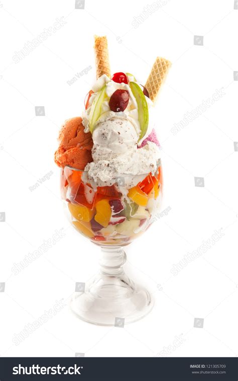 ice cream fruits toppings cup   royalty  licensable