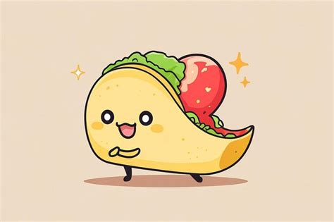 Premium Photo Cute Taco Mascot Vector Icon Illustration