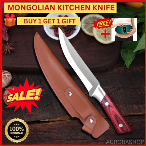 JAPAN MULTI PURPOSE STEEL KNIFE PRO Mongolian Knife 3 Layer Anti Rust